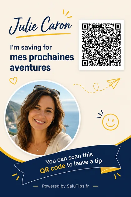 Julie Caron travel QR tip card