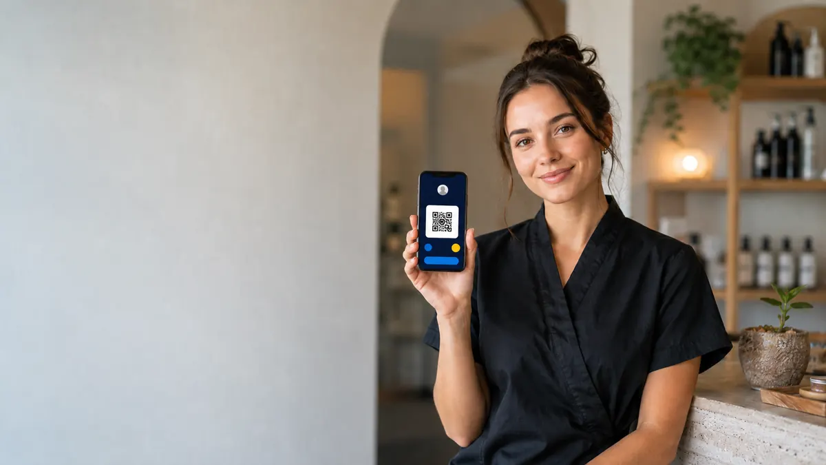 Une personne physique ouvre l’écran SaluTips pour rejoindre volontairement le programme