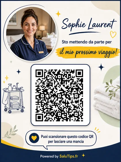 Sophie Laurent hospitality QR tip card
