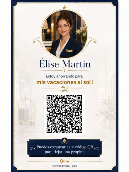 Elise Martin hotel travel QR card
